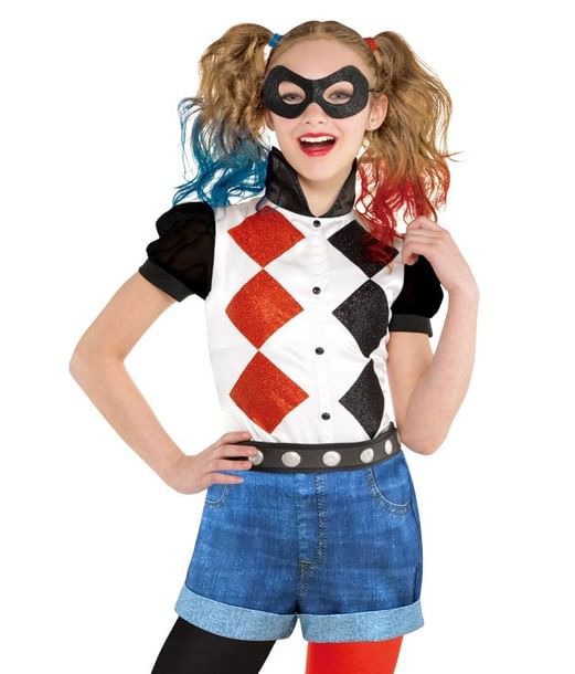 Køb Harley Quinn kostume størrelse 128 - 146 cm - &