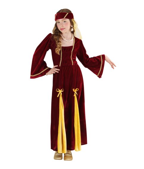 Flot Middelalder Prinsesse kostume til piger.