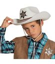 Hvid cowboyhat til børn.