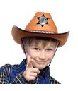 Brun cowboyhat til børn.