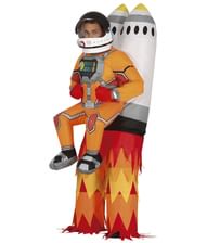 Oppusteligt astronaut kostume