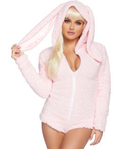 Flot Pink bunny kostume til kvinder. 