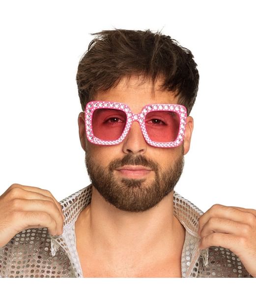 Hot pink bling bling briller.