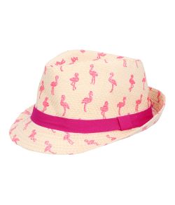 Sjov hat med flamingoer.