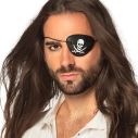 Pirat øjenklap, 4 stk.