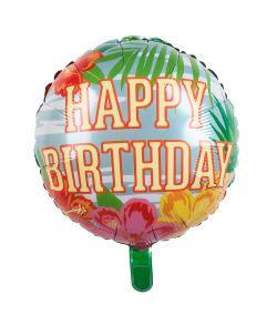 Folieballon Happy birthday hawaii