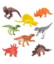 8 små dinosaurer figurer.
