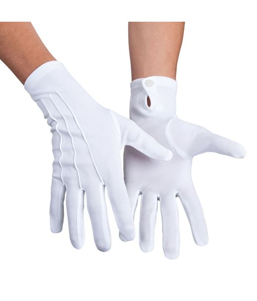 Hvide handsker XL