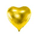 Flot guld hjerte folieballon