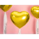 Flot guld hjerte folieballon