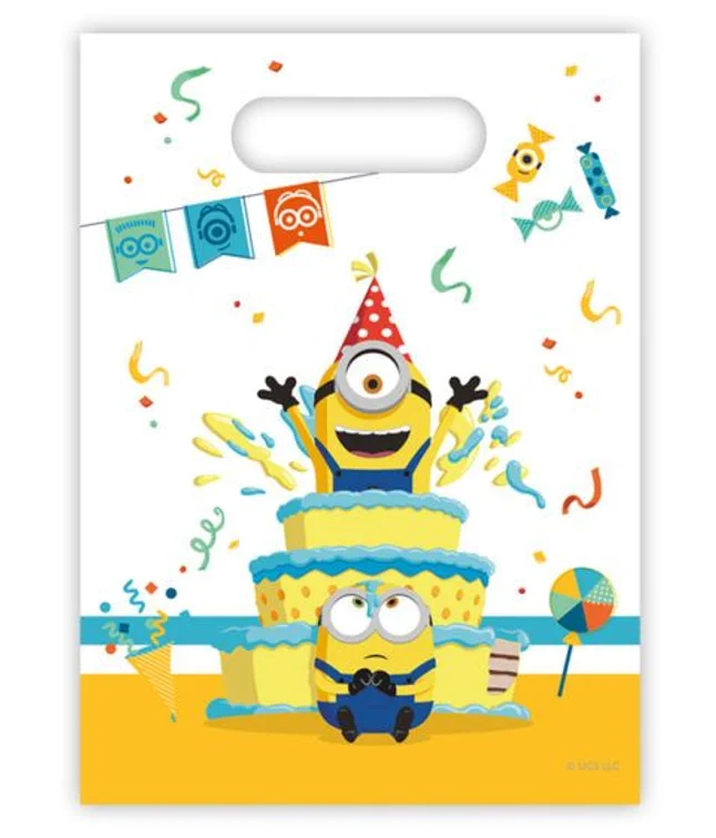 Festlige Minions Party poser 6 stk