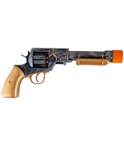 Smart Steampunk revolver på 30 cm.
