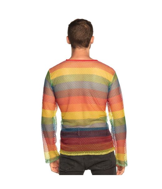 Regnbue netbluse