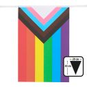 Flot LGBTQ+ guirlande med papirflag.