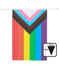 Flot LGBTQ+ guirlande med papirflag.