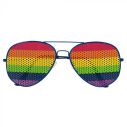 Retro brille med regnbue glas