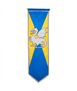 Banner, "Knights" blå/gul 