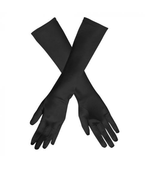 Lange sorte handsker
