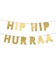 Guld guirlande Hip Hip Hurraa