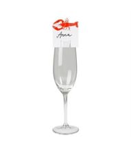 Krebsegilde bordkort til glas