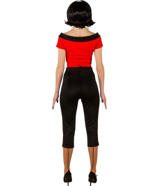 Rød 50er bluse