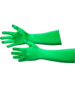 Grønne lange handsker