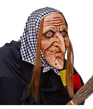 Heksemaske med tørklæde.