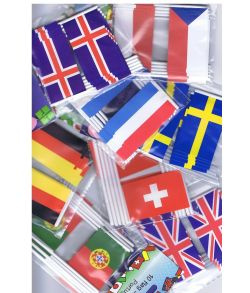 Udenlandske kageflag, 100 stk