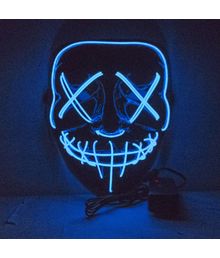 The Purge maske med blåt lys