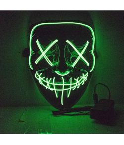 The Purge maske med grønt lys