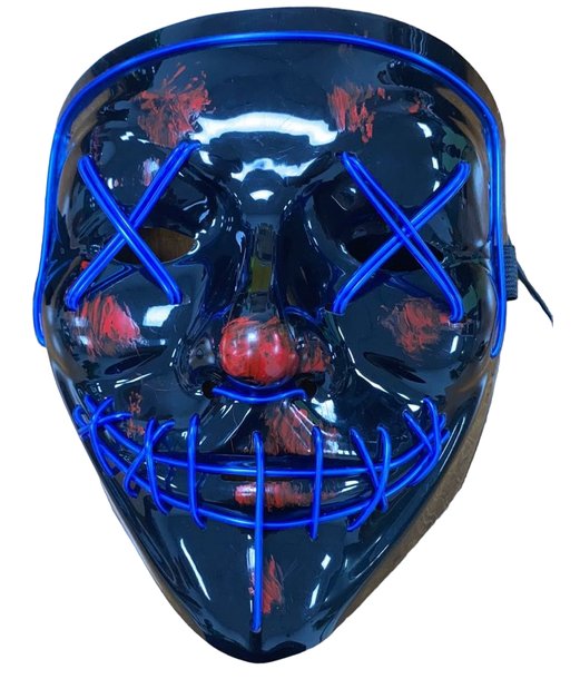 The Purge maske med blåt lys