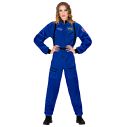 Blåt Astronaut kostume