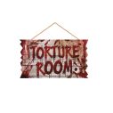 Uhyggeligt Torture room skilt i træ