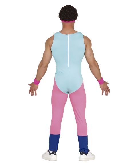 svimmel Aftensmad abstrakt Gymnastik dragt kostume, lyseblå og pink - Fragt fra kun 29 kr. - Fest &  Farver