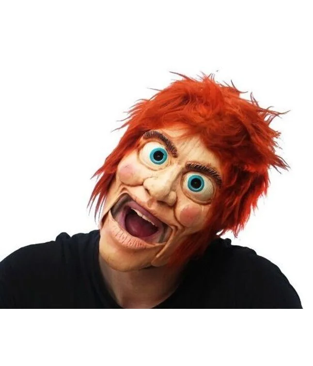 Dukkemaske med bevægelig mund