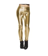 Guld leggings til kvinder og mænd.