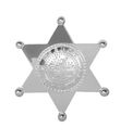 Sheriffstjerne sølv 7,5 cm