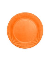 Orange paptallerkner, 23cm 8 stk