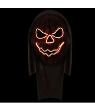 Græskar maske med lys