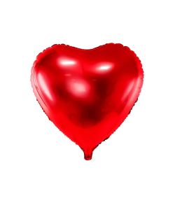 Flot rød hjerte folieballon 