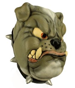 Bulldog maske fra Ghoulish Productions.