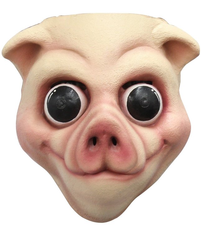 Grisemaske med store øjne.