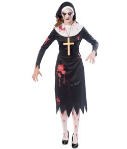 Zombie nonne kostume til halloween.