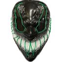 Venom maske med grøn LED