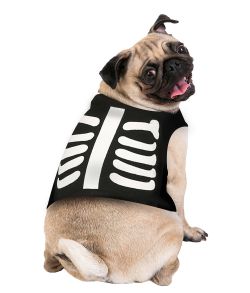 Skelet kostume til hund