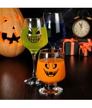 Halloween glasstickers 6 stk.