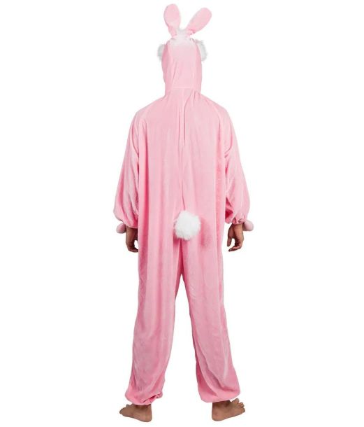 Lyserød kanin kostume 140 cm.