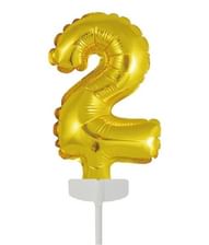 Kage folieballon guld 2