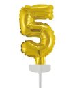 Kage folieballon guld 5