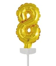 Kage folieballon guld 8